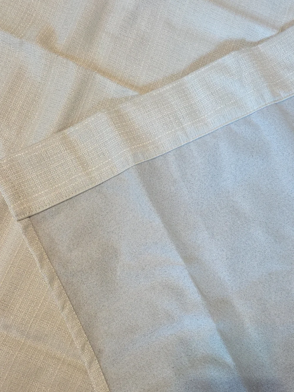 Pair Light Gray Room Darkening Curtain Panels Grommets 36.5x62 (73